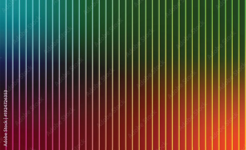 Fototapeta premium Vibrant rainbow gradient background with vertical lines