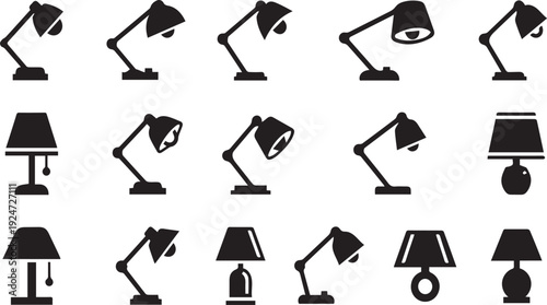 Versatile Lighting Collection: A diverse compilation of various lamps, showcasing their design features and styles for various uses.