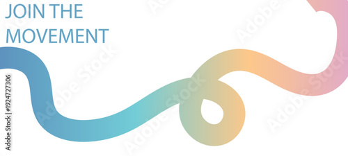 Abstract Color Lines Pattern. Background with Gradient Ribbon Waves. Vector Curve 3D Graphic Shapes.