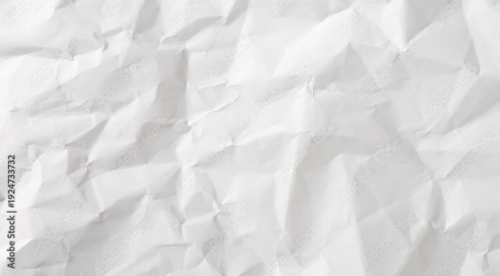 Obraz premium white crumpled paper texture background 