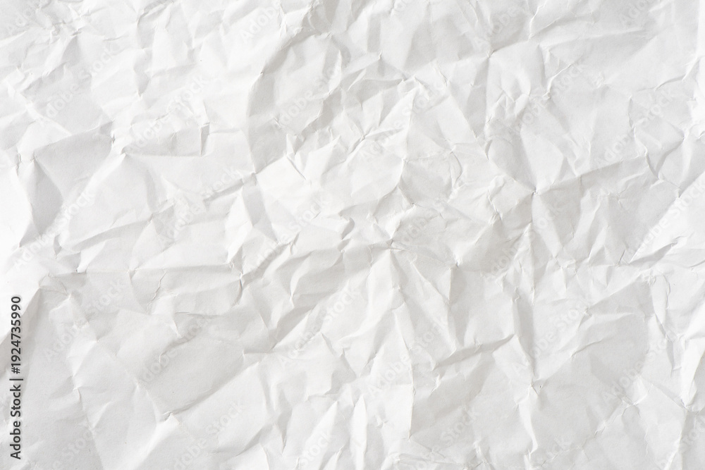 Obraz premium white crumpled paper texture background 