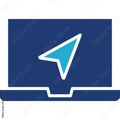 navigate laptop icon