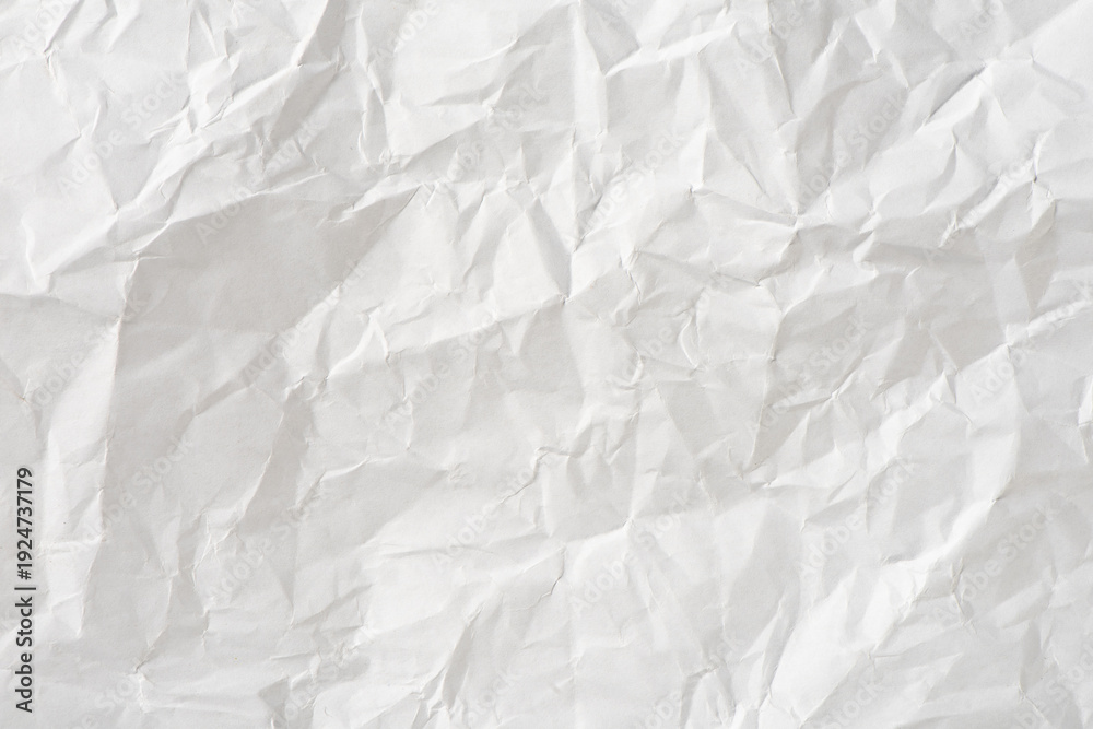 Obraz premium white crumpled paper texture background 