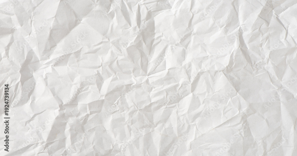 Fototapeta premium white crumpled paper texture background 