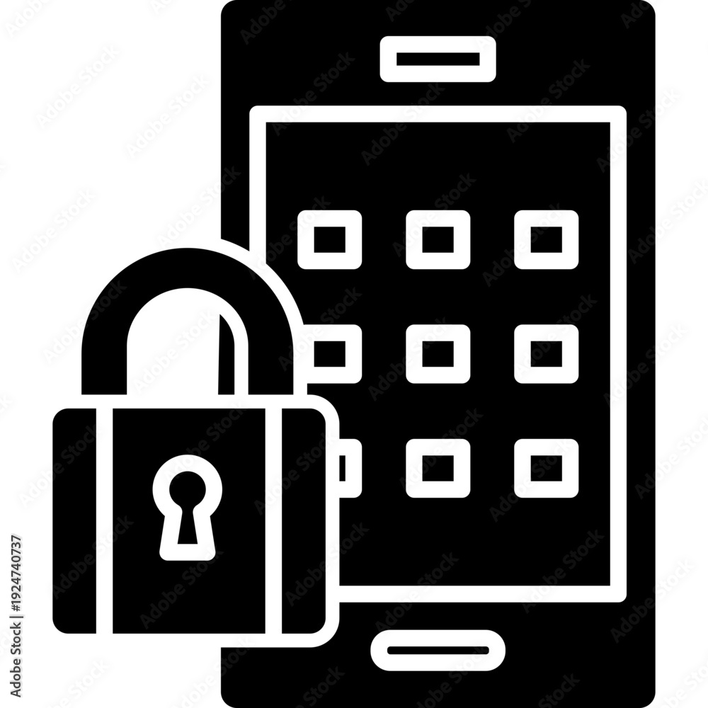Fototapeta premium Passcode Icon
