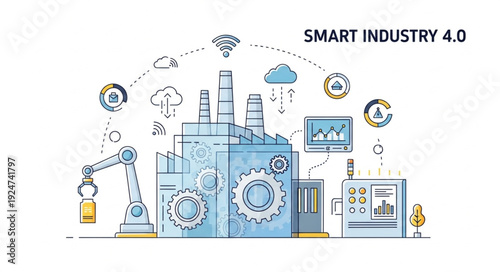 Smart Industry 4.0 - Revolutionizing Manufacturing with Advanced Technologies.