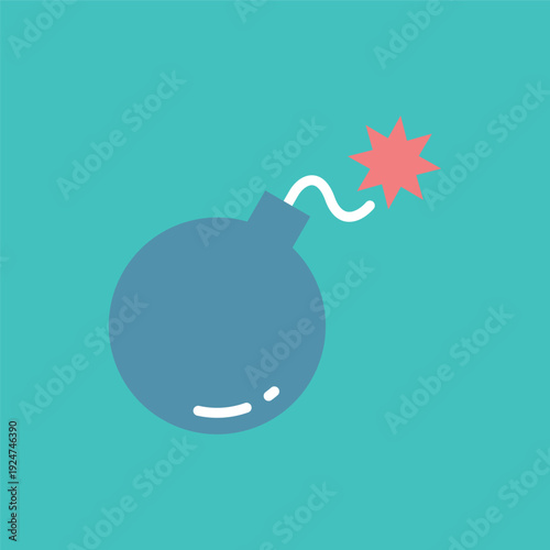 爆弾のシンプルなアイコン