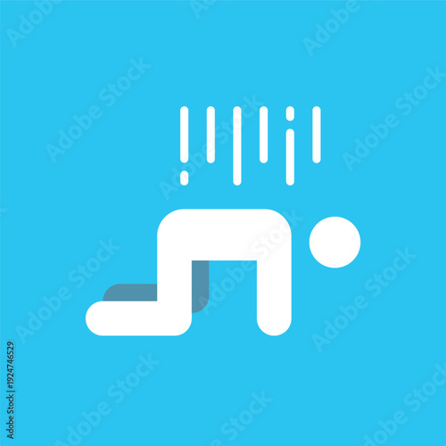 ストレスのシンプルなアイコン