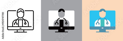 シンプルなWEB診療のアイコン