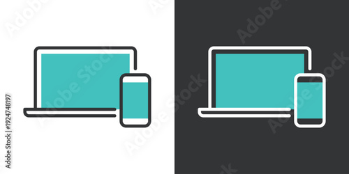 シンプルなデジタルデバイスアイコン