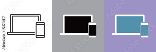 シンプルなデジタルデバイスアイコン