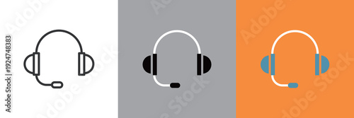 シンプルなヘッドホンアイコン