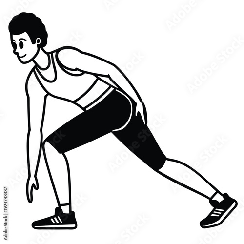 Young man and woman exercising with dumbbells in gym