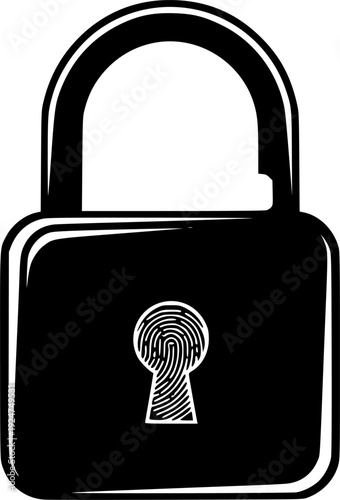 padlock representing ultimate digital security and data protection for modern technology