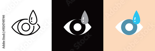 シンプルな目のベクターアイコン