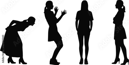 Silhouette, gardening, people, outdoor, activity, plants, tools, nature, work, raking, watering, digging, farming, maintenance, landscape, cultivation