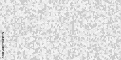 Abstract low polygon paper cubic white, gray wallpaper design. vector transparent polygon reangle square pattern. geometric wall tile metal cube triangle background.