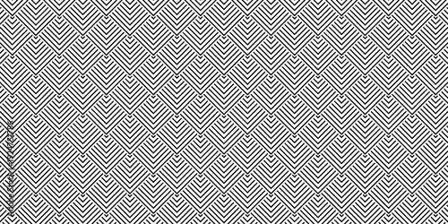 Abstract black line square creative polygon overlap paper grid metallic wall wallpaper. geometric gradient triangle square decoration structure element design textile .