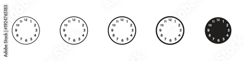 Clock face icon