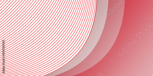 Red abstract wavy presentation background. Vector illustration