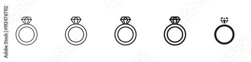Diamond ring icon