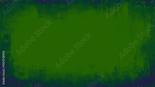 Texture of dark green old plaster wall. Green abstract background stock photo
