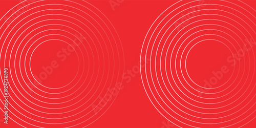 red and white circles abstract background