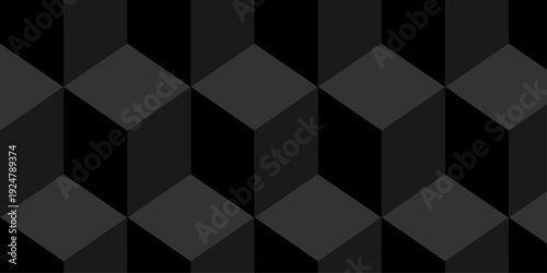 Illustration squares seamless geometric pattern with cubic shapes. Abstract geometric triangle background mosaic wallpaper.