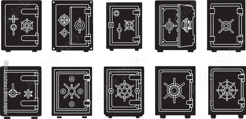 Collection of various safe box designs and patterns