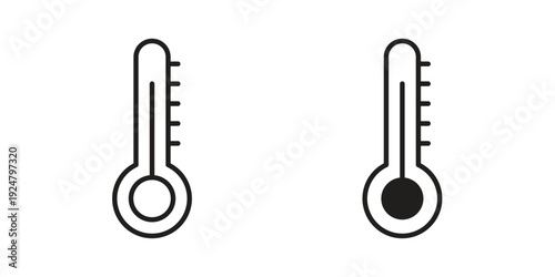 Temperature icon. linear style sign for mobile concept and website ui design