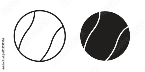 Tennis icon. linear style sign for mobile concept and website ui design