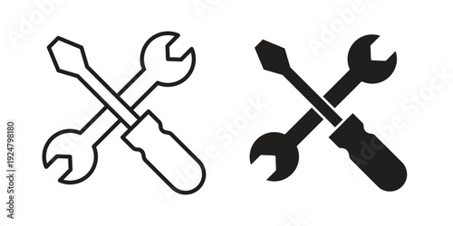 Tools and Service icon. linear style sign for mobile concept and website ui design