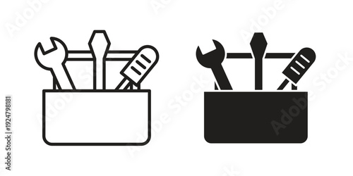 Toolbox icon. linear style sign for mobile concept and website ui design