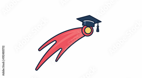 Graduation Cap on Hand.