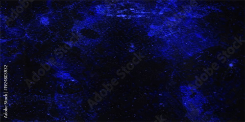 Bright particles of stardust and rain drops glisten against a dark black background like a deep cosmic nebula in the vast blue night sky of a fantasy universe