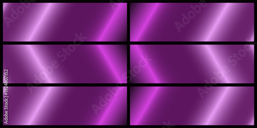 Gradients collection purple violet mauve plum large set of metallic palette templates.