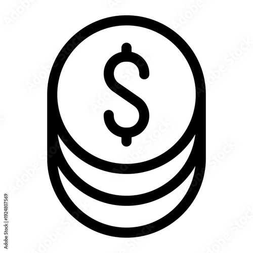Dollar Coin Icon