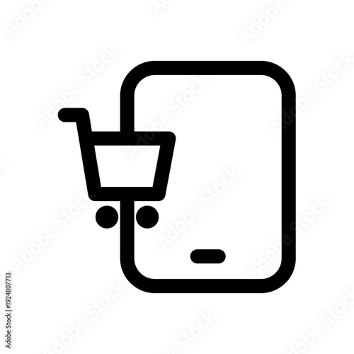 Mobile Shopping Icon