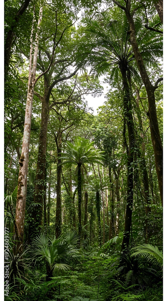 Fototapeta premium Emerald Canopy: Lush Rainforest Path