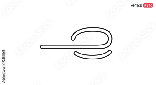 Wind Icon, Blowing Wind Symbol, Weather Forecast Element, Air Flow Graphic