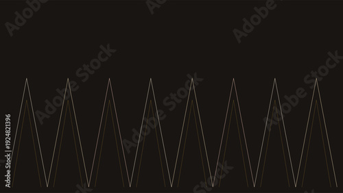 Art Deco 1920s luxury geometric pattern with repeating triangular shapes on dark background, abstract design