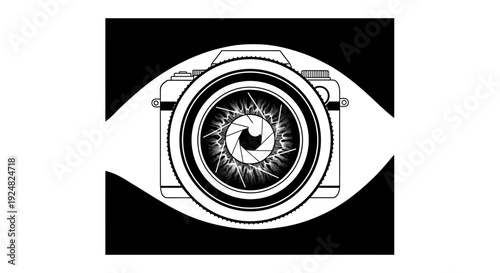 Camera Lens Eye Graphic Design