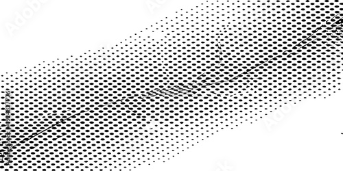 Wallpaper Mural Seamless black and white halftone dots pattern featuring an abstract metallic grid texture and circular mesh elements for a modern steel vector wallpaper design Torontodigital.ca