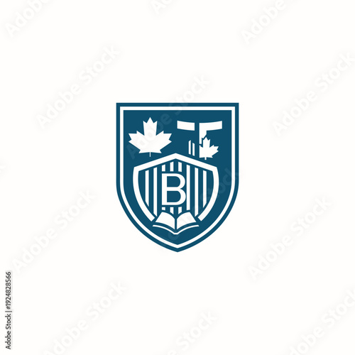 B Letter Education Icon