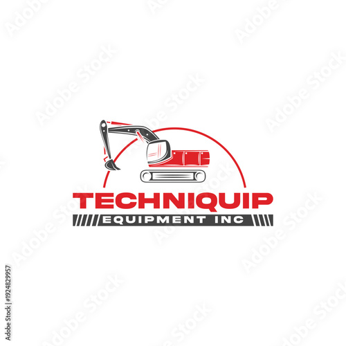 Equipment Excavator Logo
