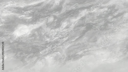 Abstract shimmering waves of liquid mercury or molten metal in slow motion