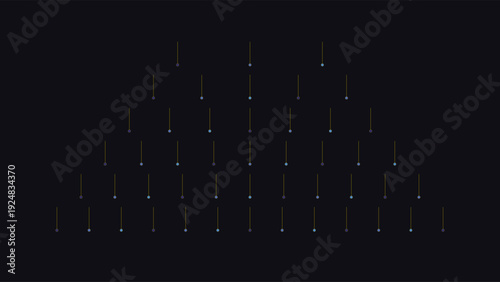 Art Deco-inspired 1920s geometric pattern with glowing lines and dots on a dark, elegant background