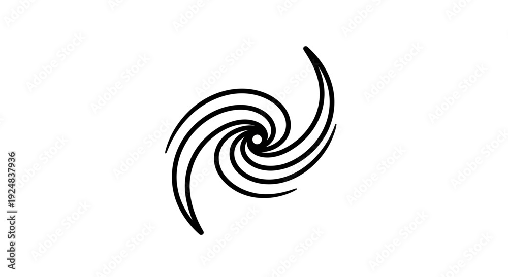Fototapeta premium Abstract Swirling Galaxy Spiral Shape