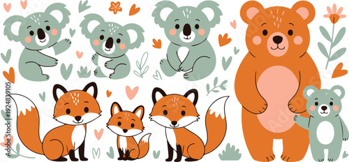 Diverse Female Avatar Icon Set  Different Hairstyles & Skin Tones