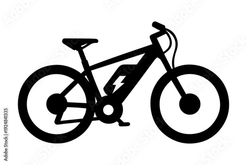 Quadro su tela electric bike icon